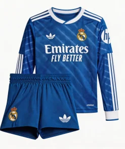 Maglia Real Madrid Gara Third Bambino 2025 2026 A Maniche Lunghe